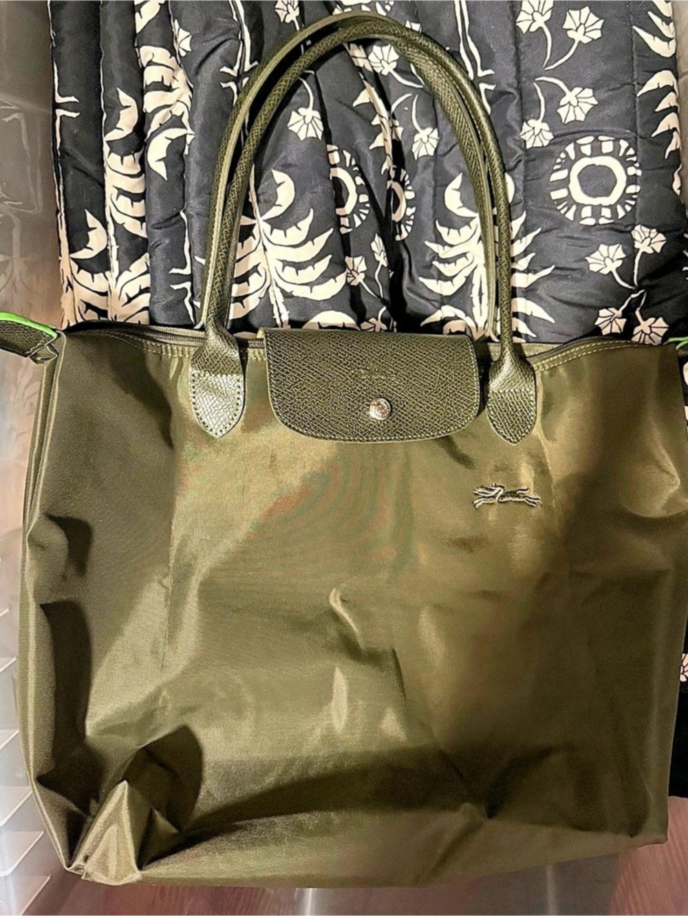 L0ng ch4mp Le Pliage Large Shoulder Tote Green